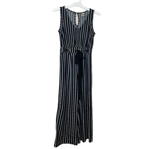 Wrapper Striped Romper Jumpsuit